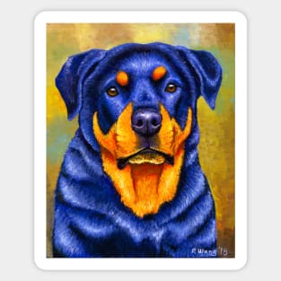 Colorful Rottweiler Dog Sticker